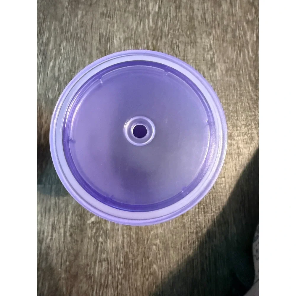 Starbucks Floral Lavender Honeycomb Cold Cup Tumbler 24oz Purple Spring Flowers